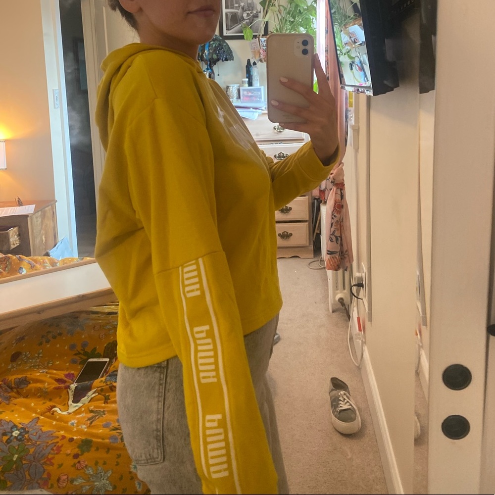 NWT Yellow Puma Hoodie